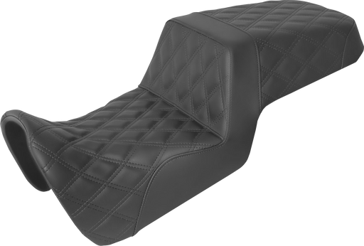 SADDLEMEN Step Up Seat - Full Lattice Stitch 2021-2024 - Black 821-34-175 - PartsOutlet.com.au