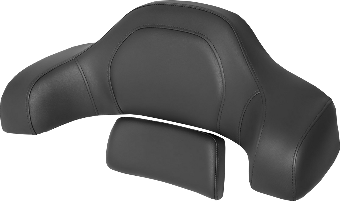 SADDLEMEN RoadSofa Tour-Pak Pad - Black w/ Black Stitching - Indian '14-'23 - I14-07-TPACK-RS - PartsOutlet.com.au