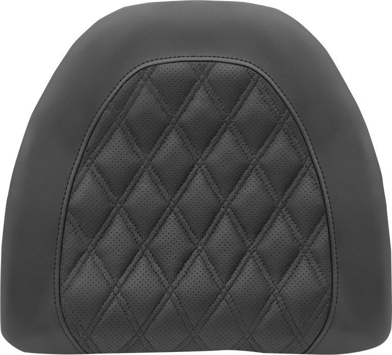 SADDLEMEN Tour-Pak Backrest Pad Cover - Lattice Stitched - Honda GL '88-'00 - Black - 88-11884LS - PartsOutlet.com.au