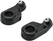 BILTWELL O/S Speed Clamps - Black Electroplated - Angled 6903-201 - PartsOutlet.com.au