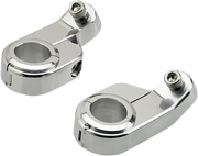 BILTWELL O/S Speed Clamps - Chrome - Angled 6903-105 - PartsOutlet.com.au