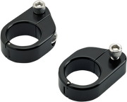 BILTWELL O/S Speed Clamps - Black Electroplated - Straight 6907-201 - PartsOutlet.com.au
