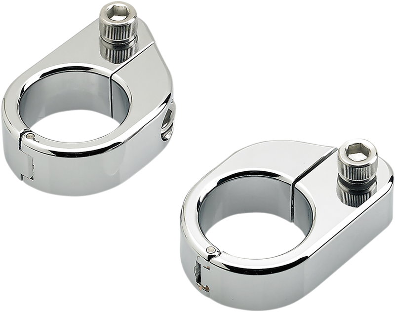 BILTWELL O/S Speed Clamps - Chrome - Straight 6907-105 - PartsOutlet.com.au