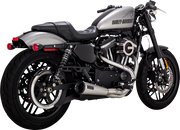 VANCE & HINES 2-into-1 Upsweep Exhaust System - Brushed - Stainless Steel - '14-'22 XL - 27327 - PartsOutlet.com.au