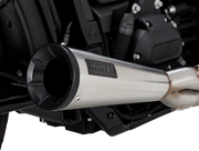 VANCE & HINES 2-into-1 Upsweep Exhaust System - Brushed - Stainless Steel - '18-'23 Softail - 27323 - PartsOutlet.com.au