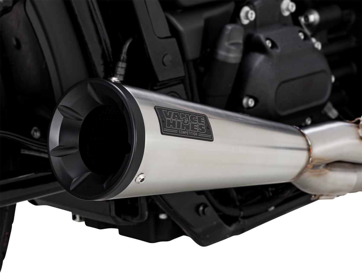 VANCE & HINES 2into1 Upsweep Exhaust System Brushed Stainless St