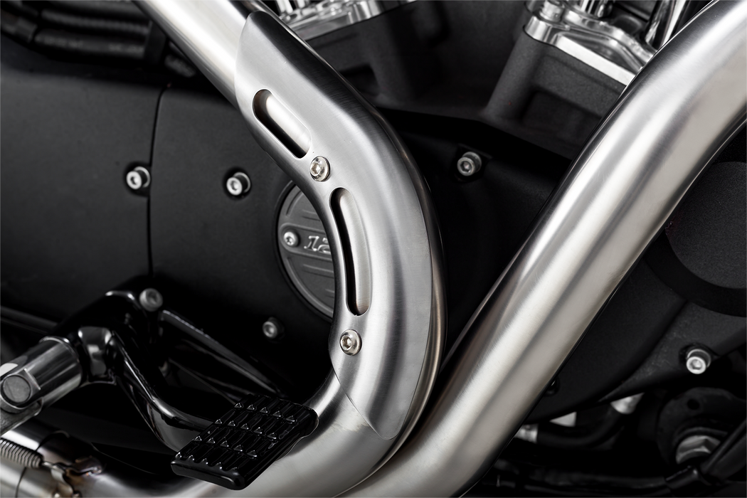VANCE & HINES 2-into-1 Upsweep Exhaust System - Brushed - Stainless Steel - '14-'22 XL - 27327