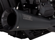 VANCE & HINES 2-into-1 Upsweep Exhaust System - Black - Stainless Steel - '18-'23 Softail - 47323 - PartsOutlet.com.au
