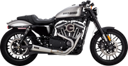 VANCE & HINES 2-into-1 Upsweep Exhaust System - Brushed - Stainless Steel - '14-'22 XL - 27327 - PartsOutlet.com.au