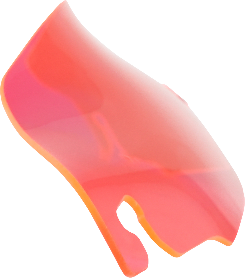 KLOCK WERKS Kolor Flare Windshield - 3-1/2" - Pink Ice - FLR '96-'13 - KWW-01-0655