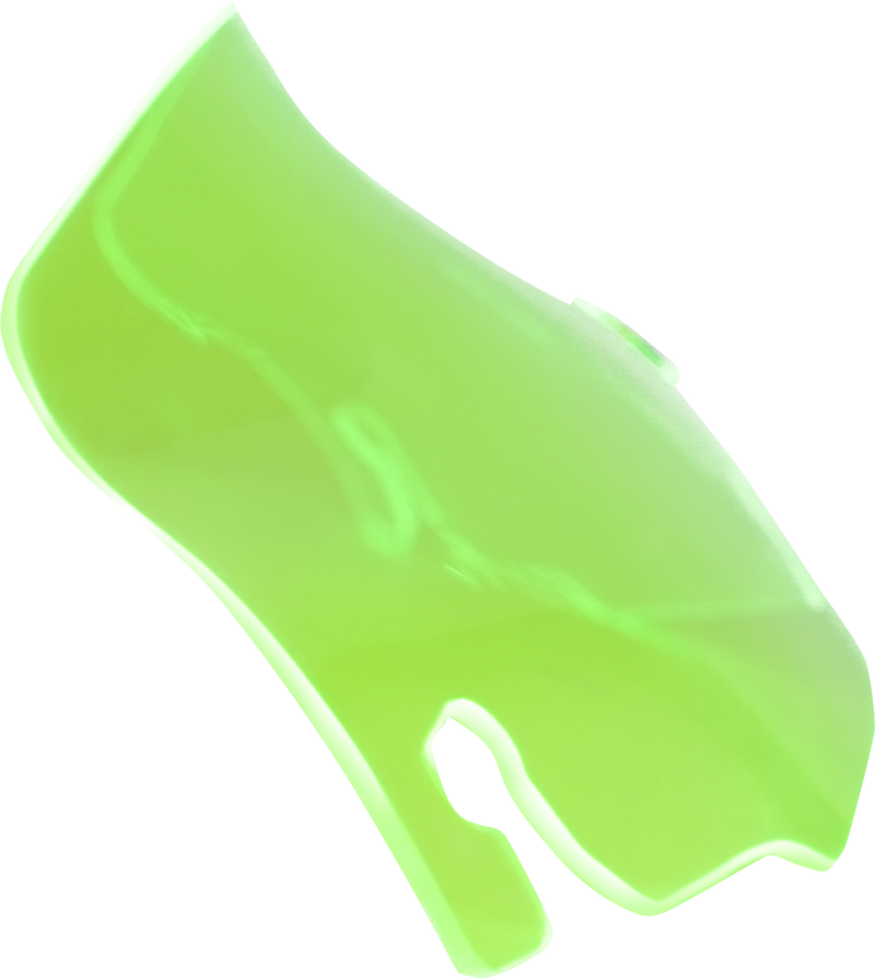 KLOCK WERKS Kolor Flare Windshield - 3-1/2" - Green Ice - FLR '96-'13 - KWW-01-0656