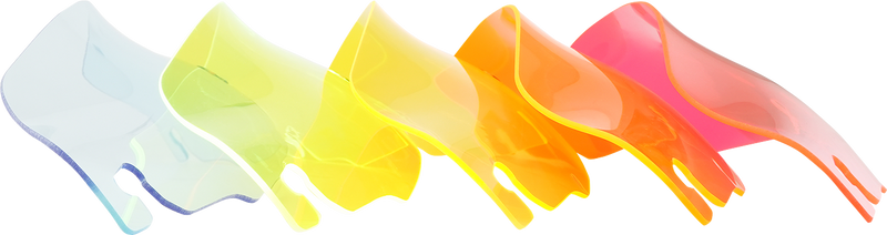 KLOCK WERKS Kolor Flare Windshield - 3-1/2" - Orange Ice - FLR '96-'13 - KWW-01-0653