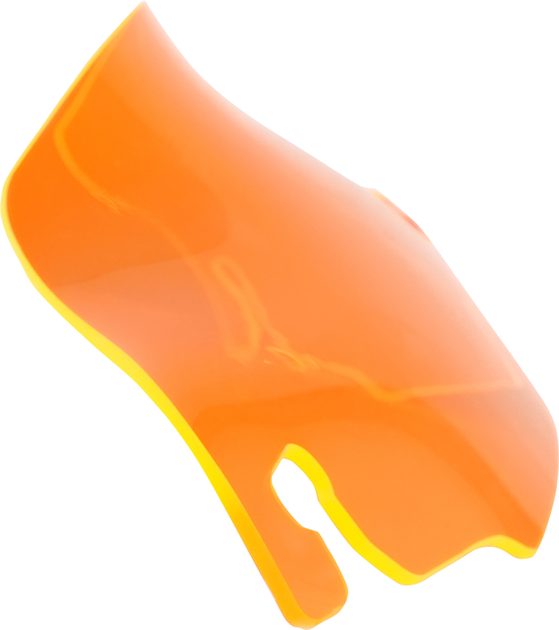 KLOCK WERKS Kolor Flare Windshield - 3-1/2" - Orange Ice - FLR '96-'13 - KWW-01-0653