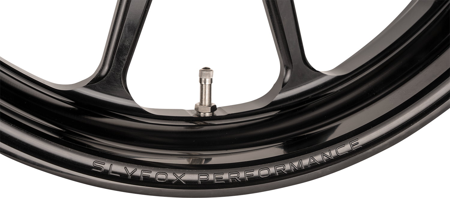 SLYFOX Wheel - Track Pro - Front - Dual Disc/with ABS - Black - 17x3.5 - '08-'22 FL - 12047706RSLYAPB - PartsOutlet.com.au