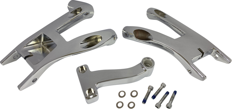DRAG SPECIALTIES Rider Floorboard Mount - Harley-Davidson 2018-2023 - Chrome P17-0436C - PartsOutlet.com.au