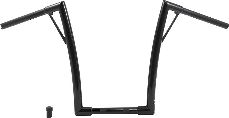 BURLY BRAND Handlebar - Louie - 16" - Black - Harley-Davidson '49-'24 - B12-7008B