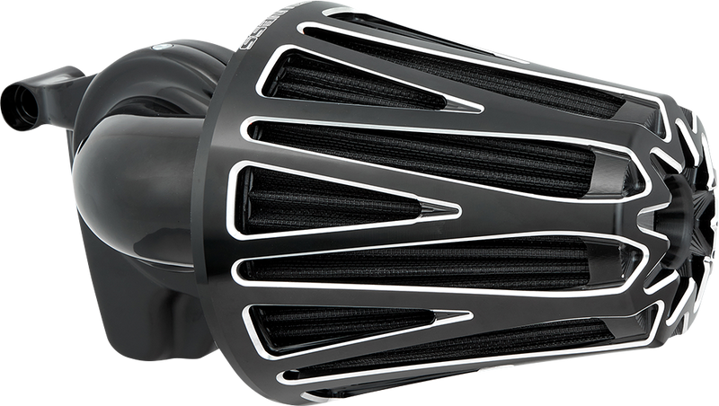 ARLEN NESS CROSSFIRE MONSTER SUCKER® AIR CLEANER, CONTRAST - BLACK - 17-up M8 MODELS - 600-080 - PartsOutlet.com.au
