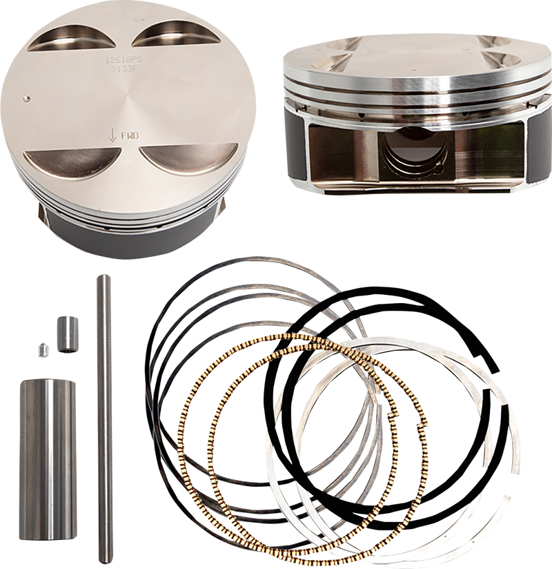 S&S CYCLE Big Bore Piston Kit - 128" - +.010 - M8 - Harley-Davidson '17-'22 - 920-0142