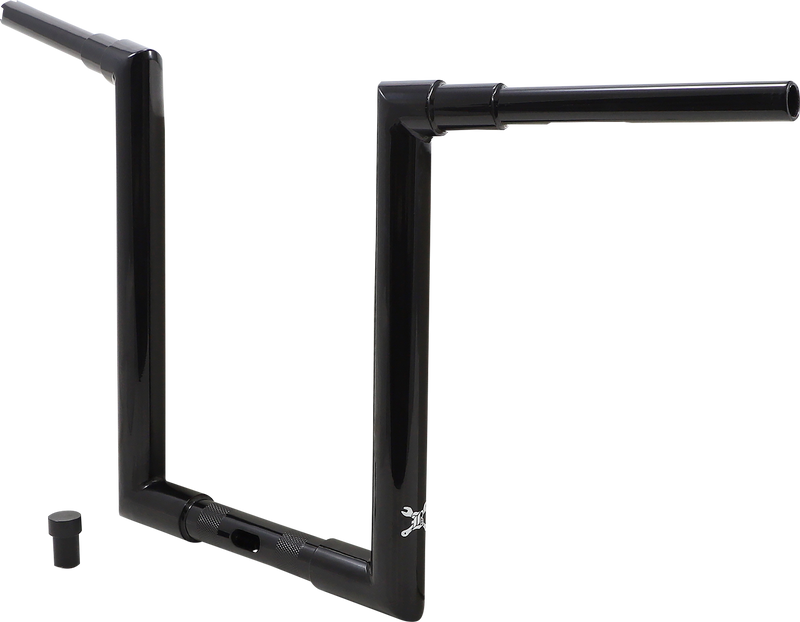 BURLY BRAND Handlebar - Jason - 14" - Black - Harley-Davidson '15-'24 - B12-6091B