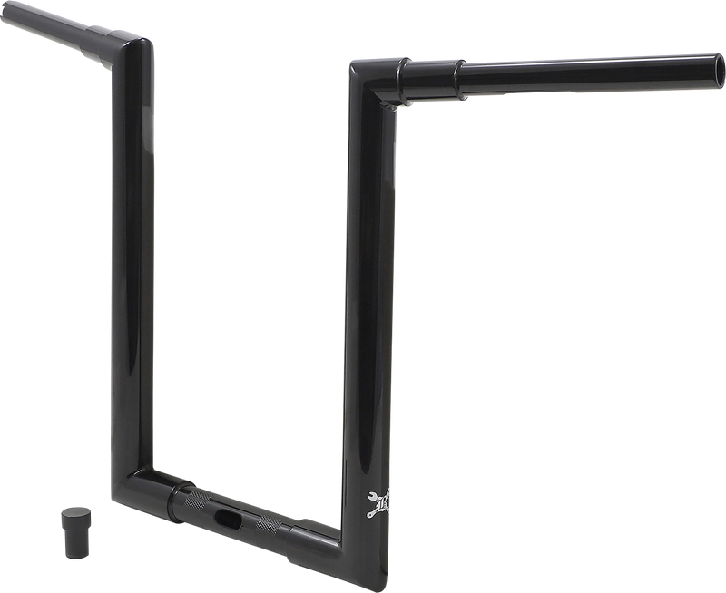 BURLY BRAND Handlebar - Jason - 16" - Black - '15-'24 FL - B12-6092B
