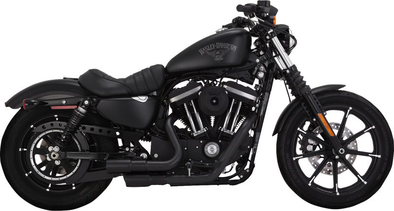 VANCE & HINES 2-into-2 Mini Grenades Exhaust System - Black - '14-'22 XL - 46374 - PartsOutlet.com.au
