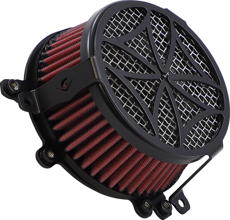 COBRA Air Cleaner Kit - '08-'17 FL - Black 606-0100-02B-SB - PartsOutlet.com.au