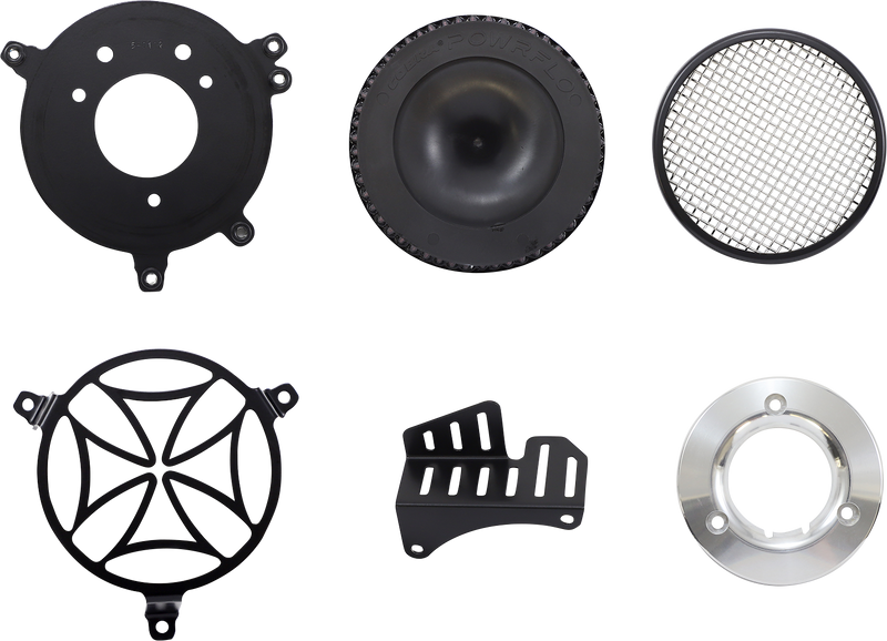 COBRA Air Cleaner Kit - '08-'17 FL - Black 606-0100-02B-SB - PartsOutlet.com.au