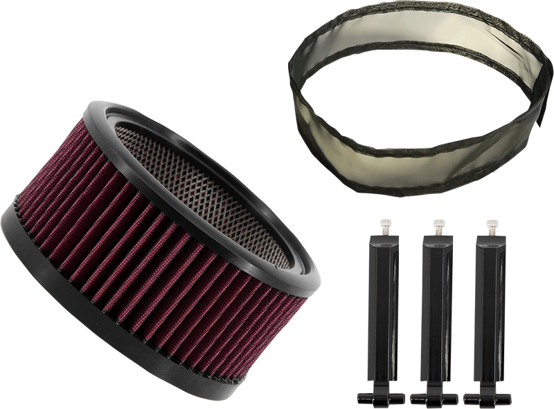 TRASK Air Filter - Big Power Assault - Gloss Black TM-1020-BPGBK - PartsOutlet.com.au