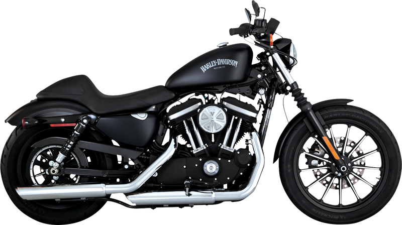 VANCE & HINES 3" Twin Slash Slip-On Muffler - Chrome - XL '14-'22 - 16361
