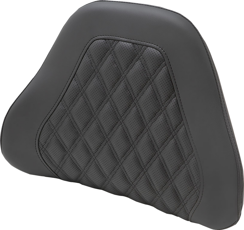SADDLEMEN Tour-Pak Backrest Pad Cover - Lattice Stitched - Honda GL '88-'00 - Black - 88-11885LS - PartsOutlet.com.au