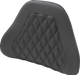 SADDLEMEN Tour-Pak Backrest Pad Cover - Lattice Stitched - Honda GL '88-'00 - Black - 88-11885LS - PartsOutlet.com.au