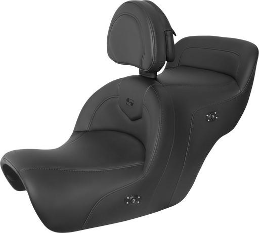 SADDLEMEN Heated Roadsofa Seat - Includes Backrest - Honda Gold Wing '88-'00 - Black H88-07-187BRHCT - PartsOutlet.com.au