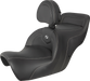 SADDLEMEN Roadsofa Seat - Carbon Fiber - Includes Backrest - Honda GL1500 '88-'00 - Black - H88-07-185BR - PartsOutlet.com.au