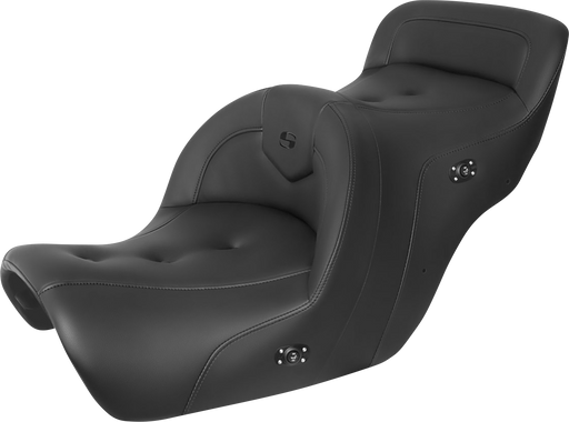 SADDLEMEN Seat - RoadSofa - without Backrest - Pillow Top - Black - Heated - Honda GL1500 '88-'00 - H88-07-181HCT - PartsOutlet.com.au