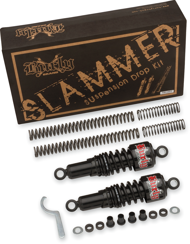 BURLY BRAND Suspension Kit - Slammer - Chrome - '88 - '03 XL B28-1000 - PartsOutlet.com.au