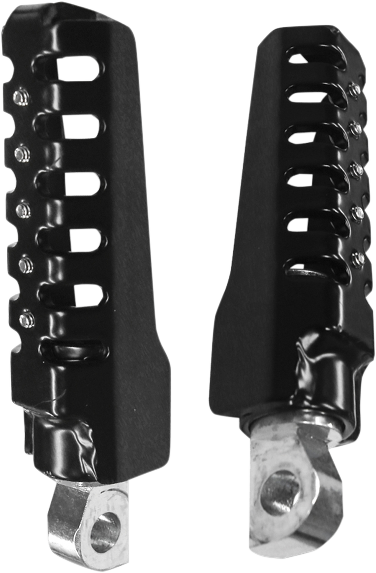 BURLY BRAND Razorback Footpegs - Black - Harley-Davidson 1997-2023 - B13-1002B - PartsOutlet.com.au