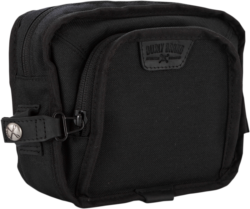 BURLY BRAND Handlebar Bag - Black Cordura B15-1012B - PartsOutlet.com.au
