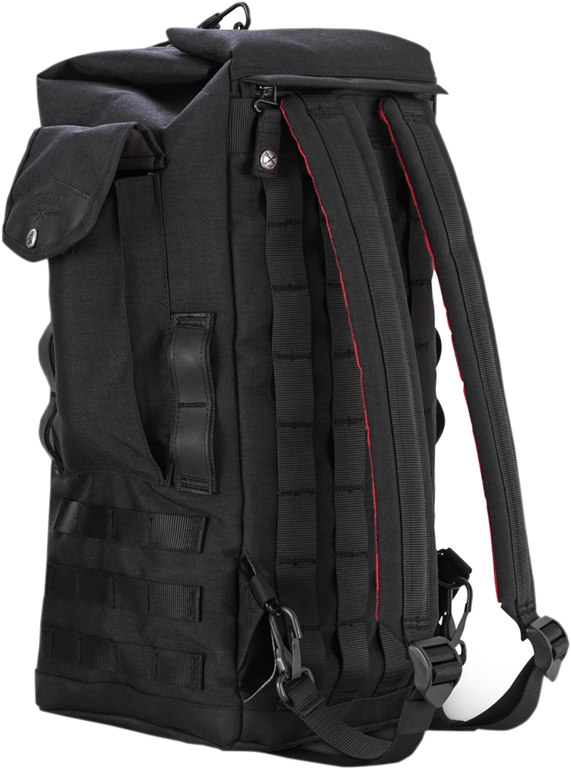 BURLY BRAND Sissy Bar Backpack - Black B15-1013B - PartsOutlet.com.au