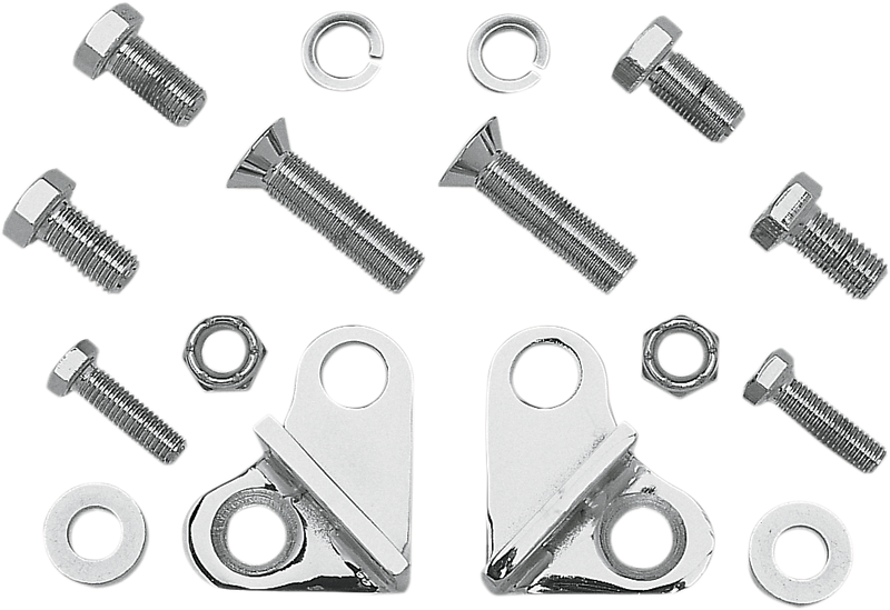BURLY BRAND Rear Lowering Kit - Chrome - Lowers 1" - '85-'96 FLT - B28-275CH