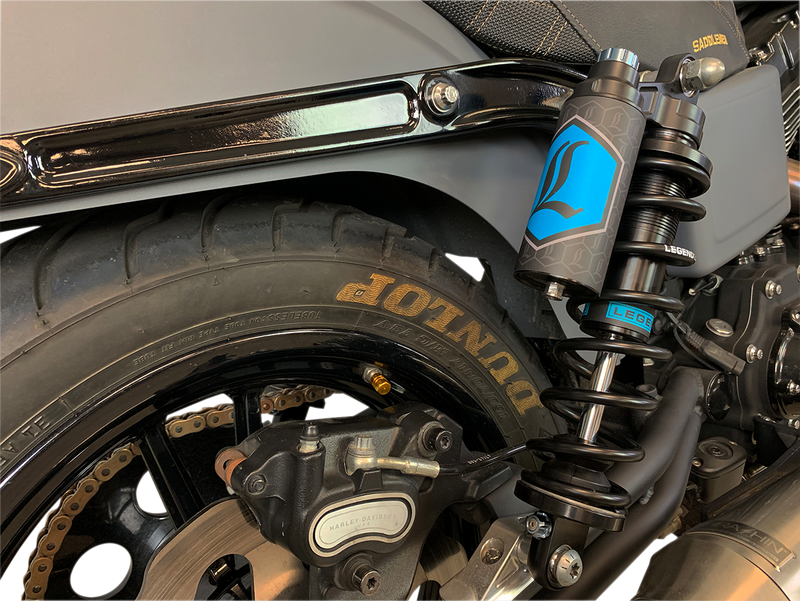 LEGEND SUSPENSION REVO ARC Piggyback Shocks - Standard - Black - 13" - Dyna '99-'17 - 1310-1890