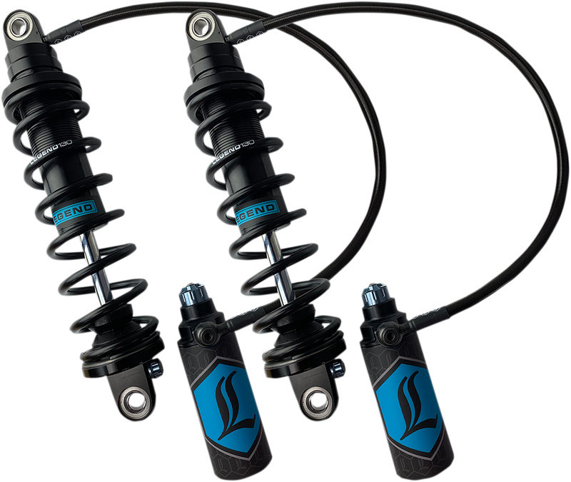 LEGEND SUSPENSION REVO ARC Remote Reservoir Shocks - Standard - Black - 13" - FL '99-'08 - 1310-1878