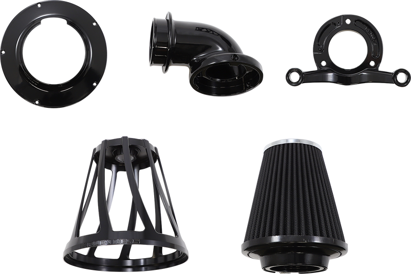 ARLEN NESS DRIFT® MONSTER SUCKER® AIR CLEANER, ALL BLACK - 08-16 FLT / 16-17 FLST & FXDLS (FBW) - 600-073 - PartsOutlet.com.au