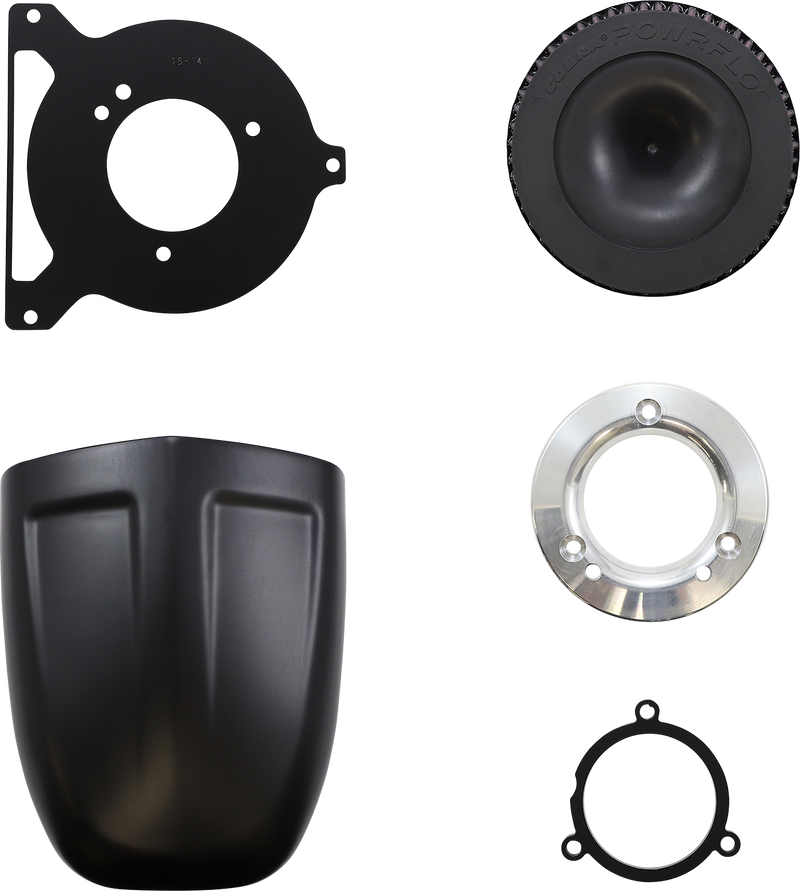 COBRA PowrFlo Air Intake Kit - '17-'23 FL Black 606-0101B-SB - PartsOutlet.com.au