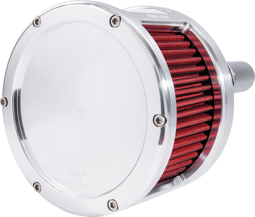 FEULING OIL PUMP CORP. Air Cleaner - BA Race Series - Raw - Solid Cover - Red - Harley-Davidson 2017-2022 - M8 5421 - PartsOutlet.com.au