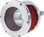 FEULING OIL PUMP CORP. Air Cleaner - BA Race Series - Raw - Clear Cover - Red - Harley-Davidson 2017-2022 - M8 5422 - PartsOutlet.com.au