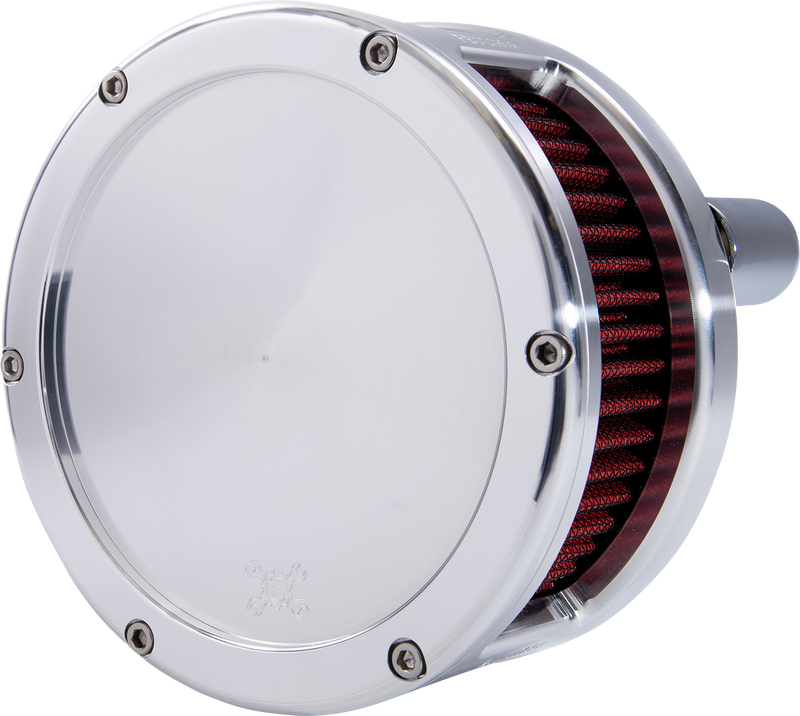 FEULING OIL PUMP CORP. Air Cleaner - BA Series - Raw - Solid Cover - Red - Harley-Davidson 2017-2022 - M8 5431 - PartsOutlet.com.au