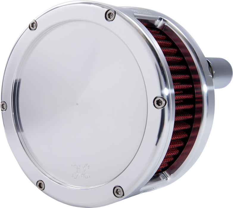 FEULING OIL PUMP CORP. Air Cleaner - BA Series - Raw - Solid Cover - Red - Harley-Davidson 2017-2022 - M8 5431