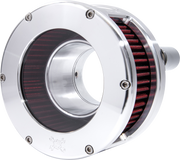 FEULING OIL PUMP CORP. Air Cleaner - BA Series - Raw - Clear Cover - Red - Harley-Davidson 2017-2022 - M8 5432 - PartsOutlet.com.au