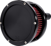 FEULING OIL PUMP CORP. Air Cleaner - BA Series - Black - Solid Cover - Red - Harley-Davidson 2017-2022 - M8 5433 - PartsOutlet.com.au