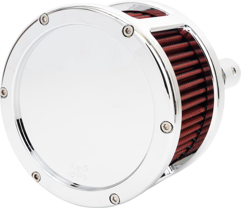 FEULING OIL PUMP CORP. Air Cleaner - BA Race Series - Chrome - Solid Cover - Red - Harley-Davidson 2017-2022 - M8 5427